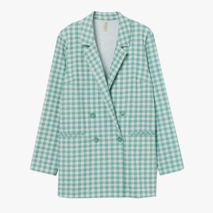 Linen Check Blazer