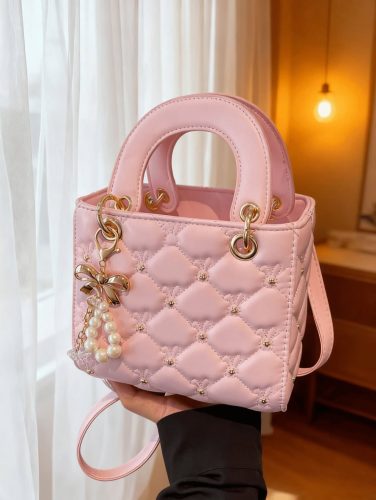 Quilted Pearl Charm Handbag photo review