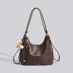 3-in-1 Leather Shoulder Bag