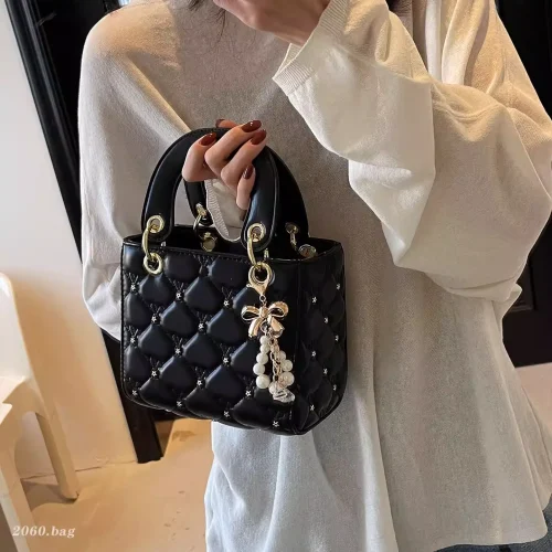 Quilted Pearl Charm Handbag photo review