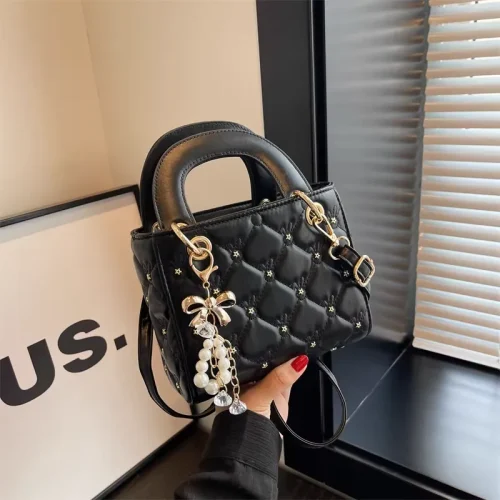 Quilted Pearl Charm Handbag photo review