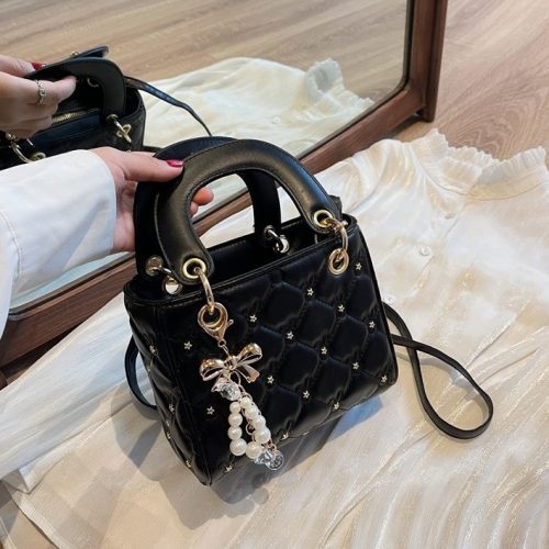 Quilted Pearl Charm Handbag photo review