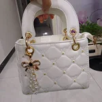 Quilted Pearl Charm Handbag photo review