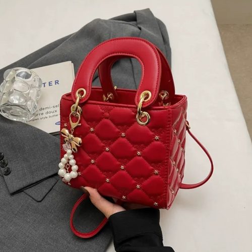 Quilted Pearl Charm Handbag photo review