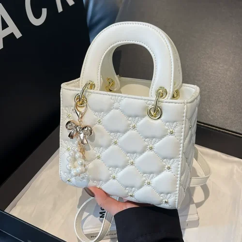 Quilted Pearl Charm Handbag photo review