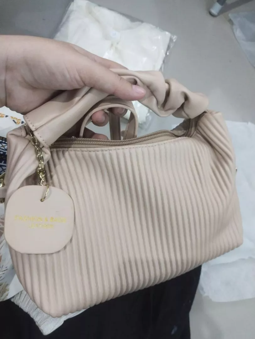 Retro Pleated Stripe Bag photo review