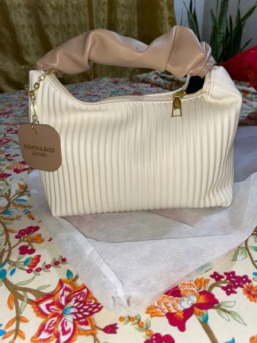 Retro Pleated Stripe Bag photo review