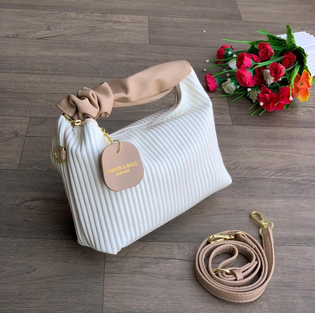 Retro Pleated Stripe Bag photo review