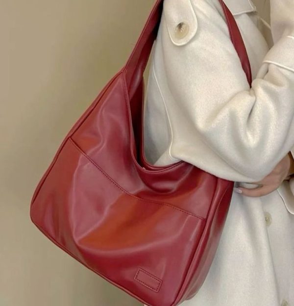 Minimal Soft Hobo Tote Bag