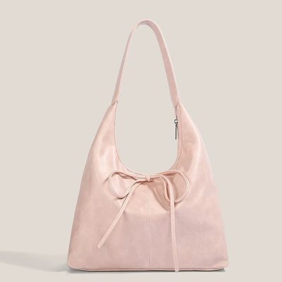 Classic Bow Shoulder Tote - Pink