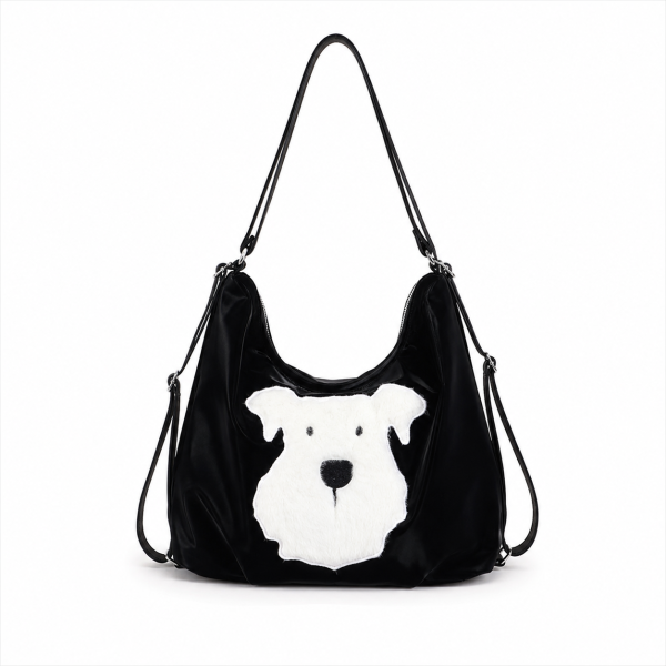 Soft Plush Puppy Shoulder Bag
