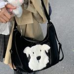 Soft Plush Puppy Shoulder Bag